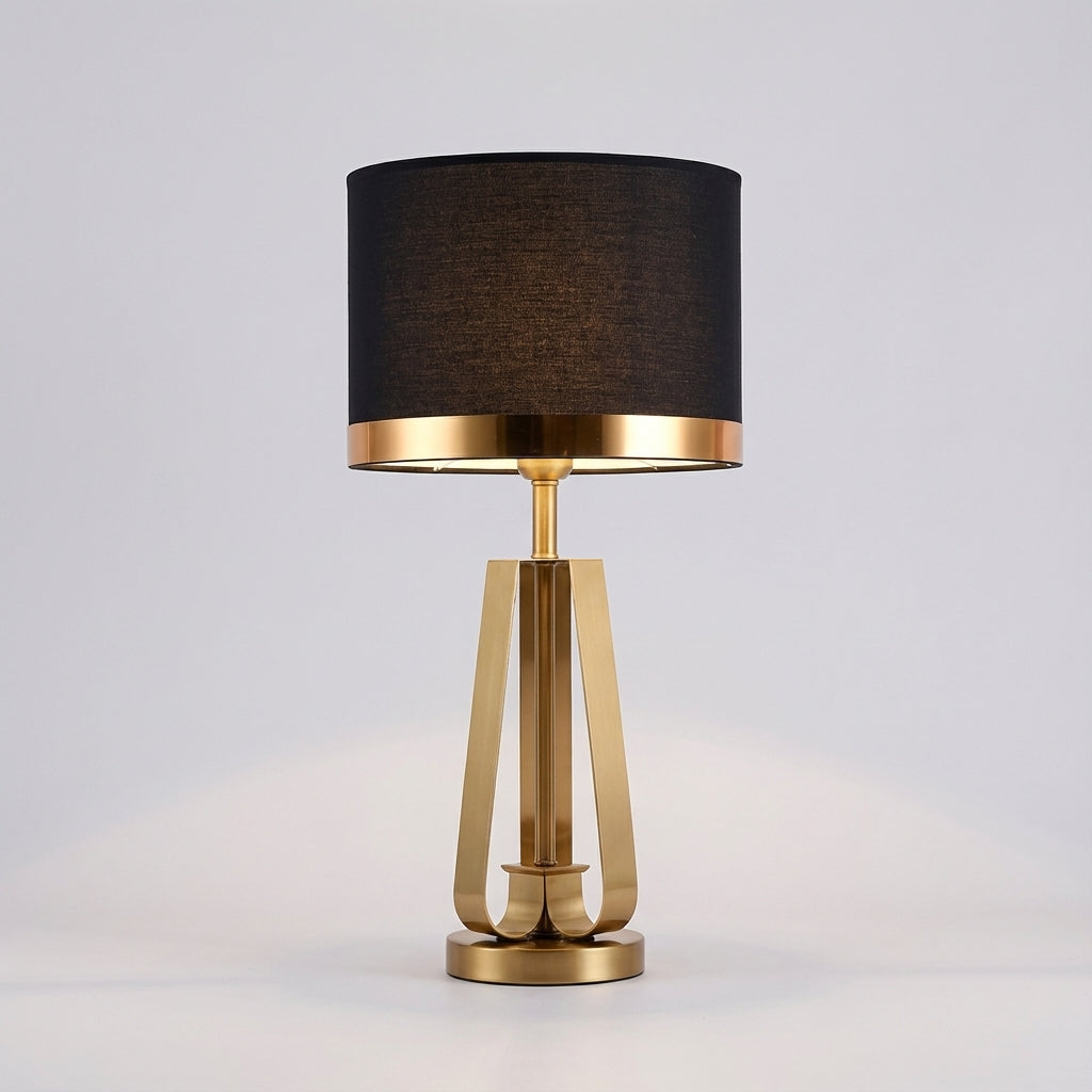 Chic Cone-Shaped Table Lamp with Cozy Fabric Shade