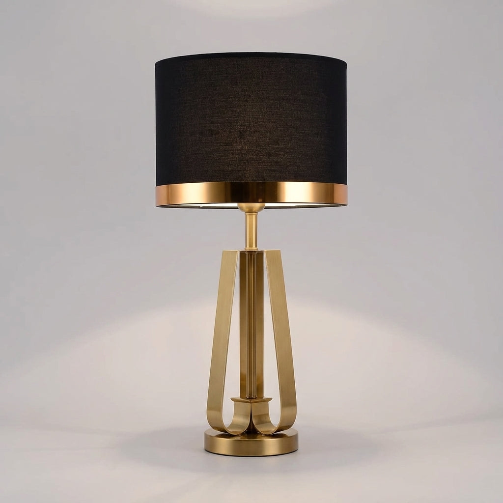 Chic Cone-Shaped Table Lamp with Cozy Fabric Shade