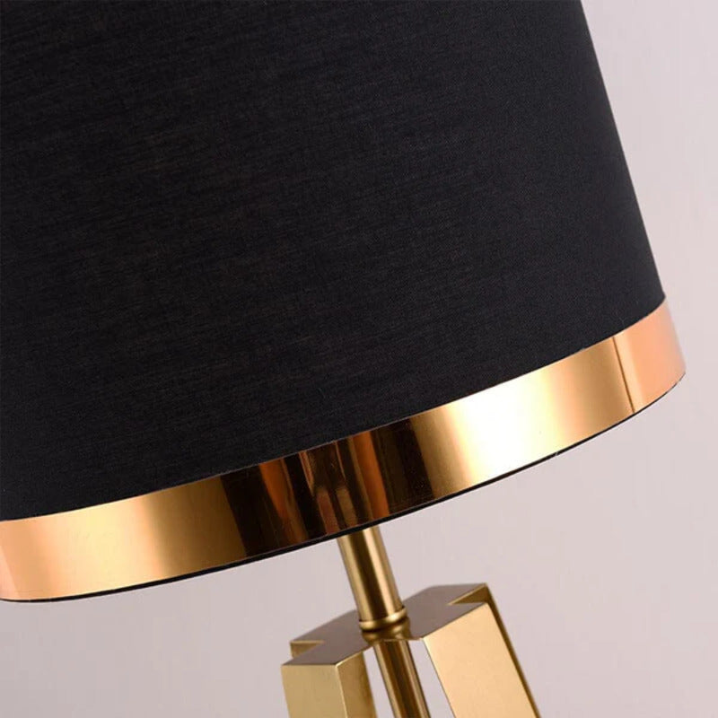 Chic Cone-Shaped Table Lamp with Cozy Fabric Shade