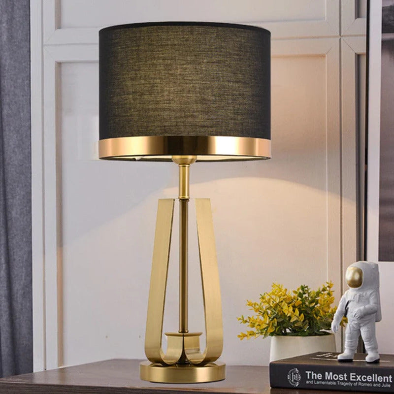 Chic Cone-Shaped Table Lamp with Cozy Fabric Shade