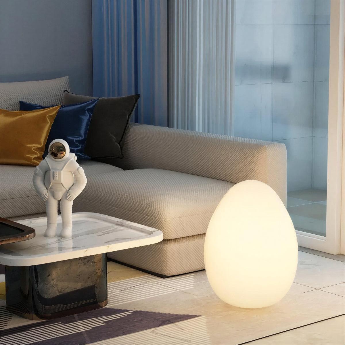 Sculptural Orb Floor Lamp – Customizable LED Glow, 15W Power