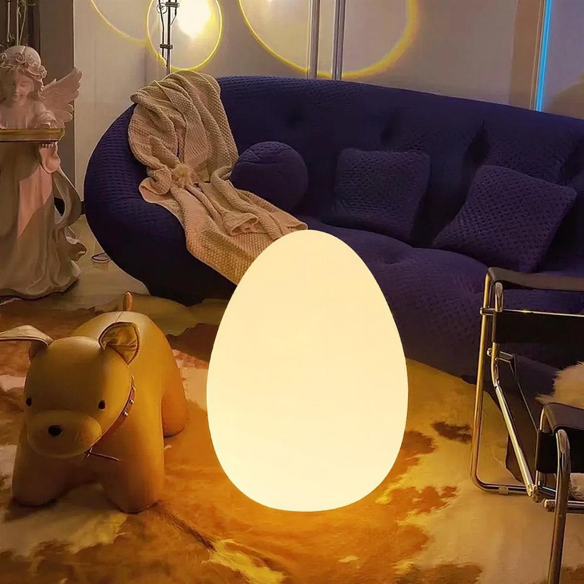 Sculptural Orb Floor Lamp – Customizable LED Glow, 15W Power