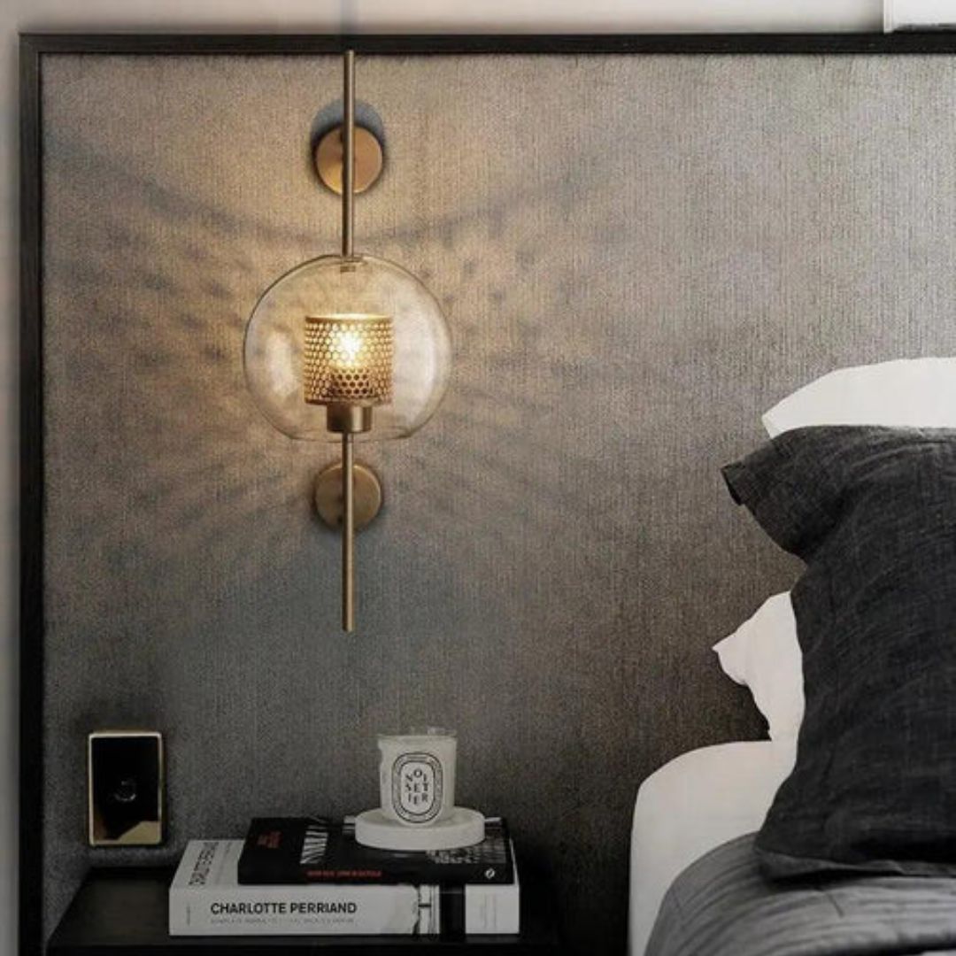 Contemporary Glass Wall Light Fixture