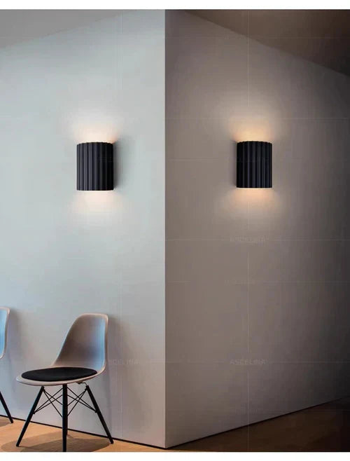 Elegant Resin Wall Light Fixture with LED Illumination
