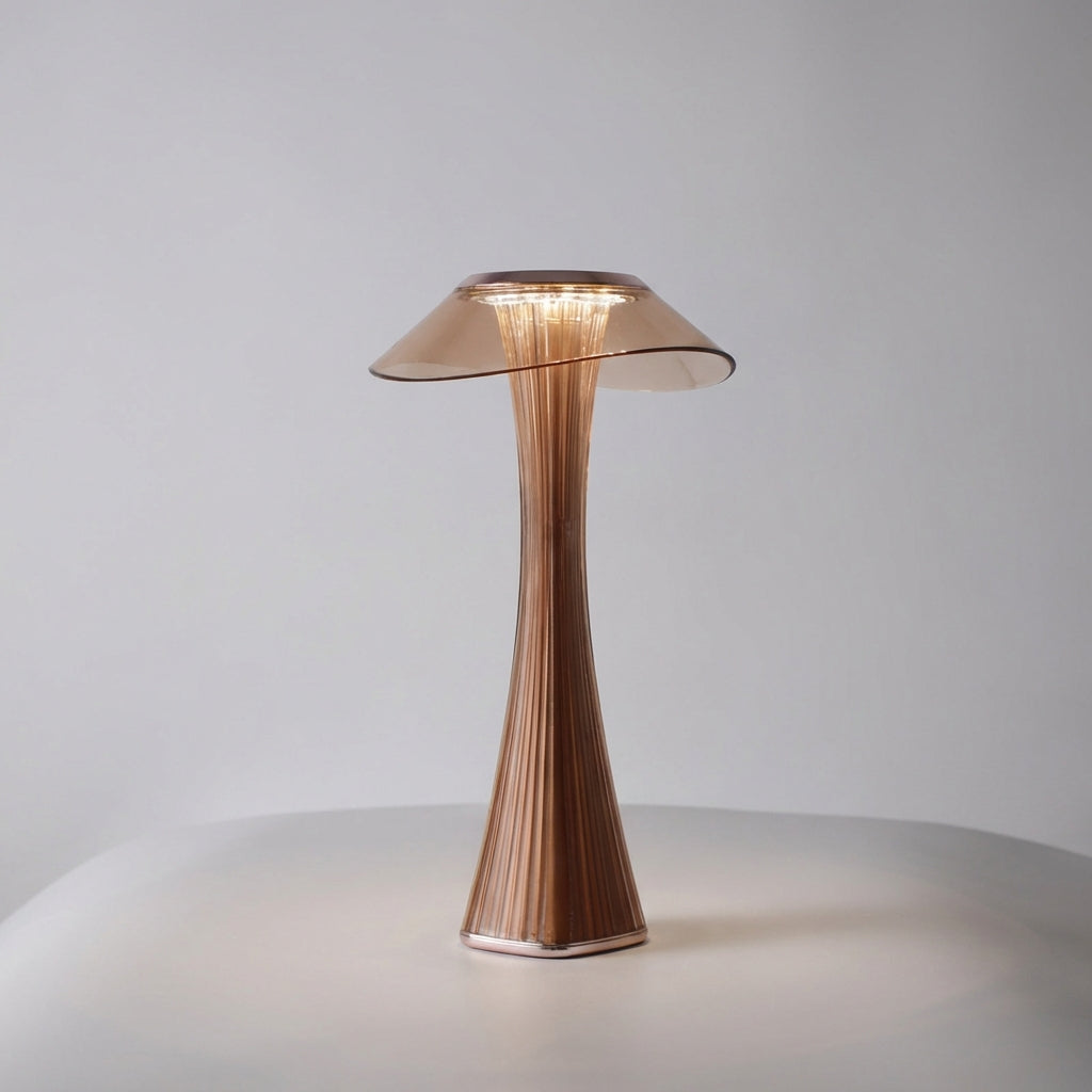 Sculpted Accent Lamp with Modern Design