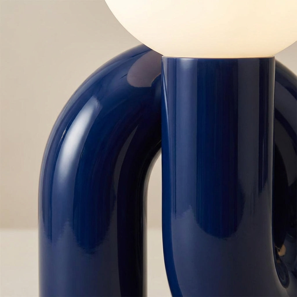 Sculptural Modern Table Lamp with Unique Arc Design
