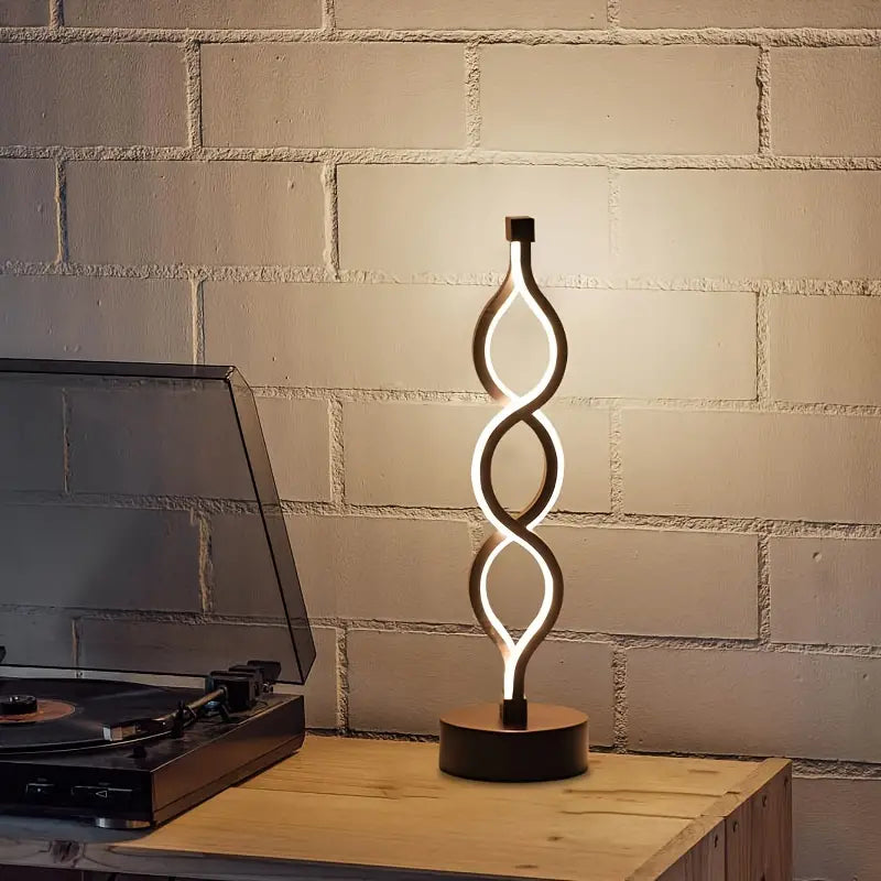 Spiral Design Table Lamp - Contemporary Style