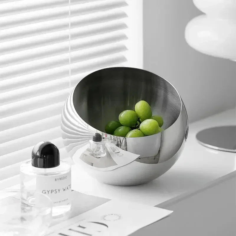 Sleek Stainless Steel Fruit Storage Bowl for Modern Kitchens