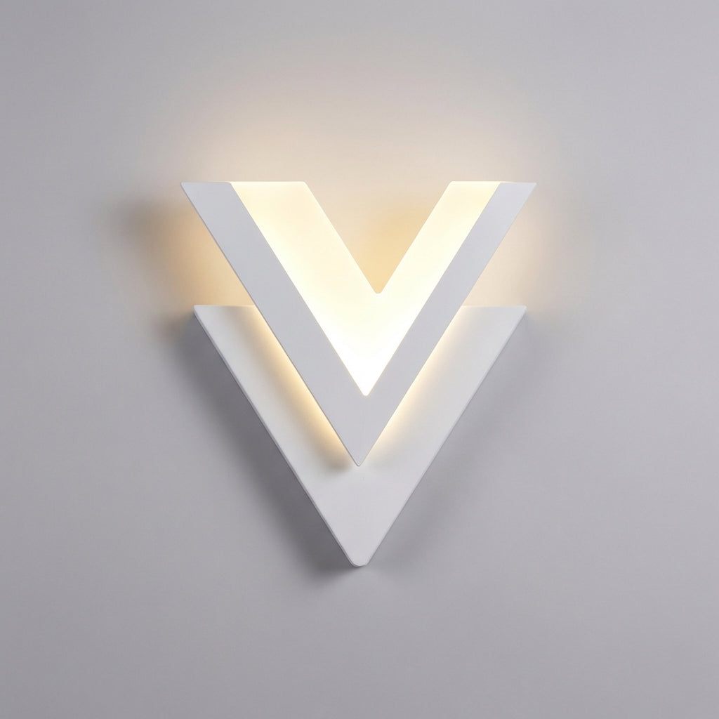 V-Shaped Contemporary Wall Light Fixture