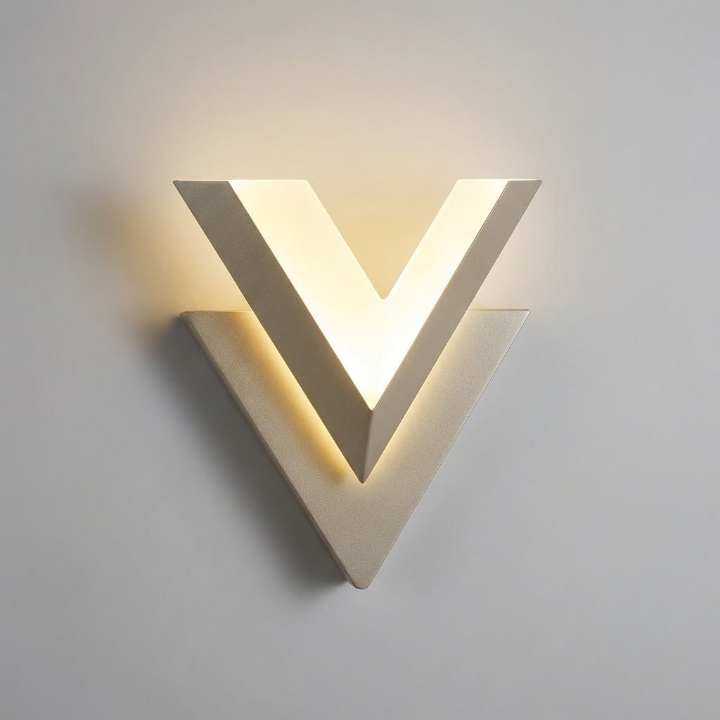 V-Shaped Contemporary Wall Light Fixture