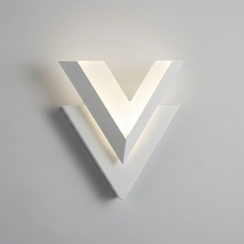 V-Shaped Contemporary Wall Light Fixture