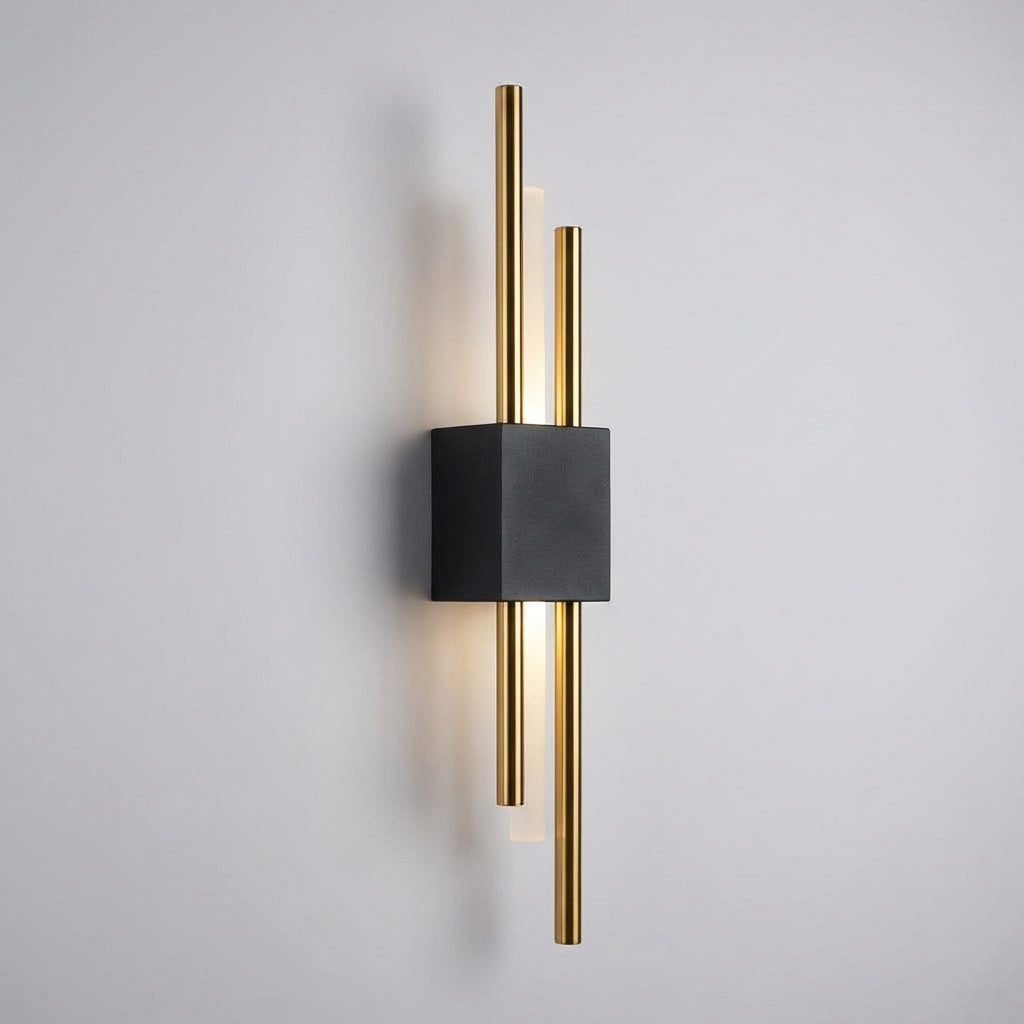 Contemporary Vertical Wall Light Fixture