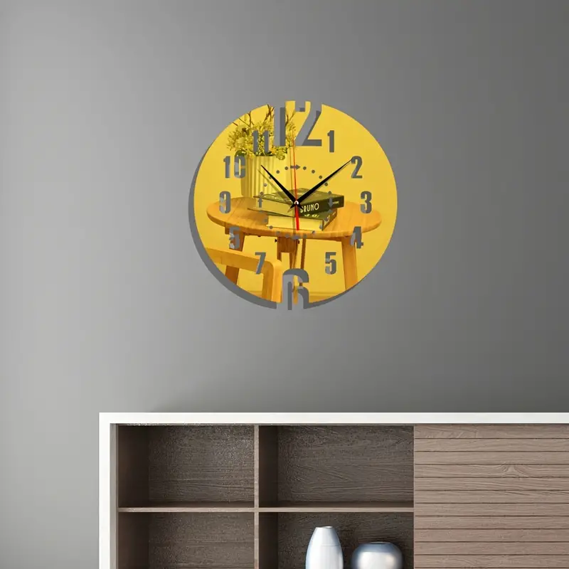 Customizable Silent Quartz Wall Clock for Every Room