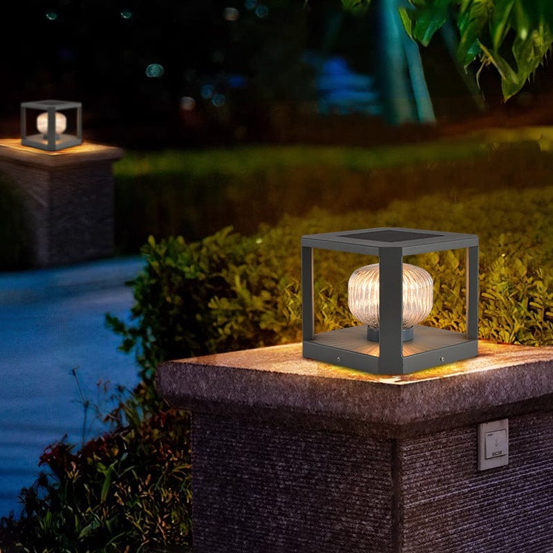 Contemporary Cube Outdoor Light Fixture