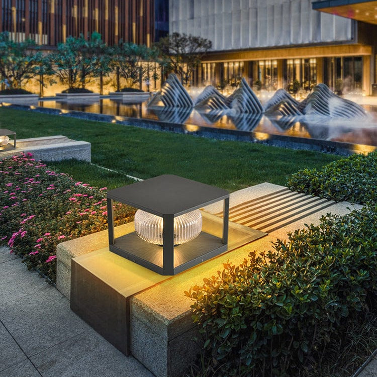 Contemporary Cube Outdoor Light Fixture