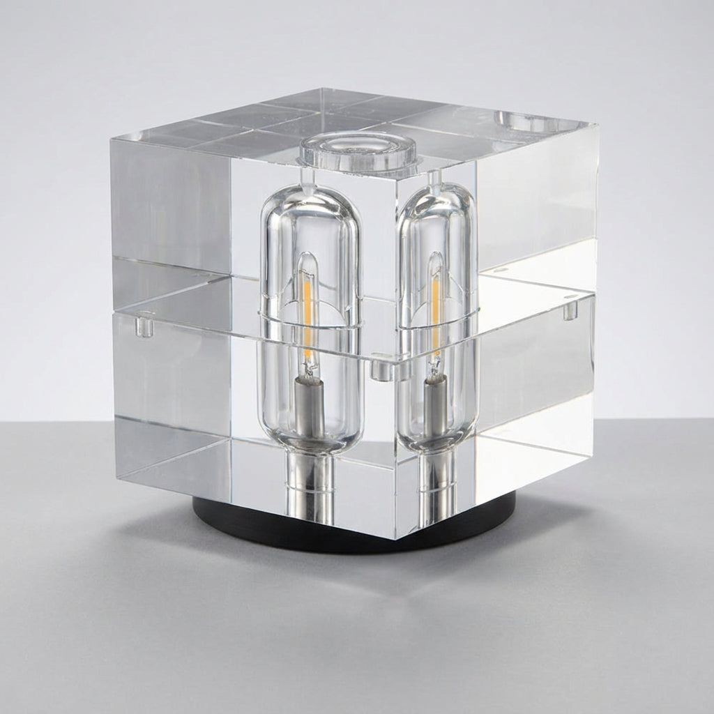 Crystal Cube Lamp - Contemporary Design