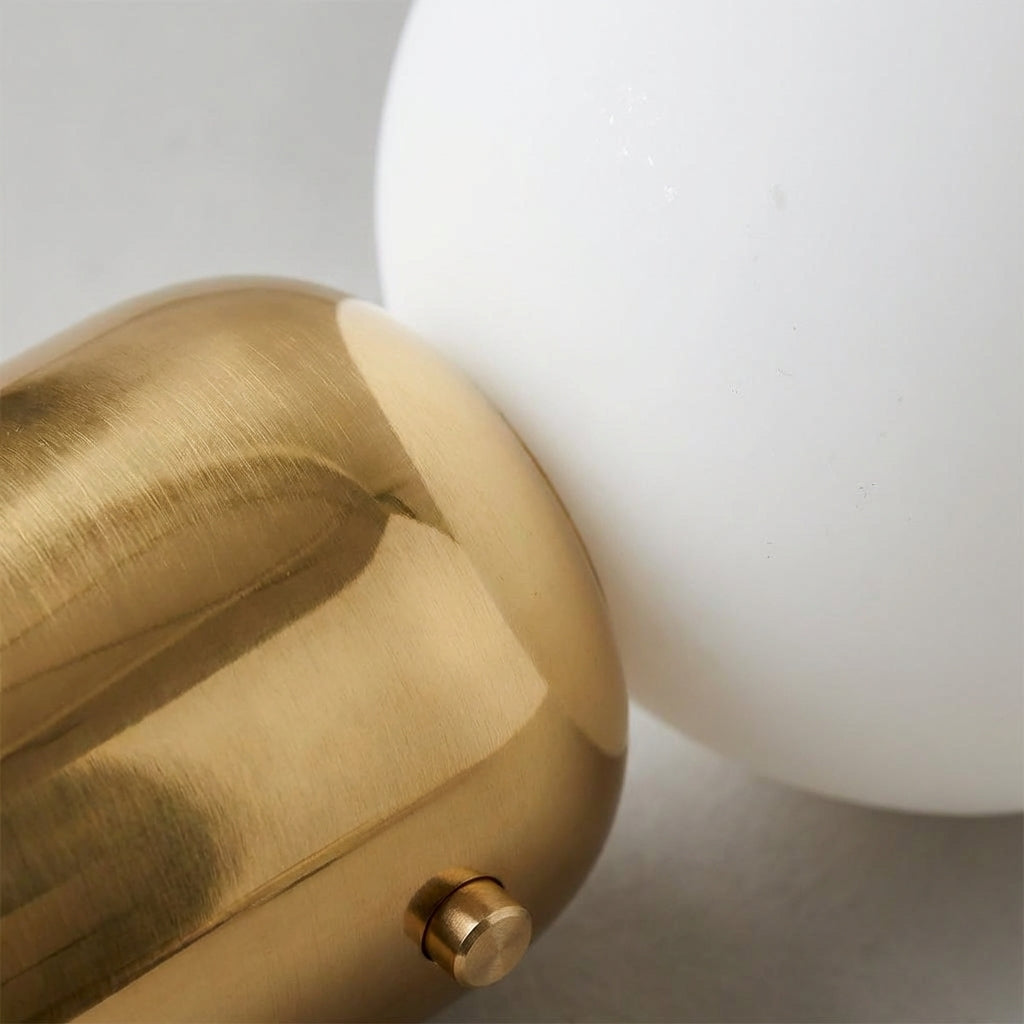 Contemporary Globe-Shaped Table Lamp
