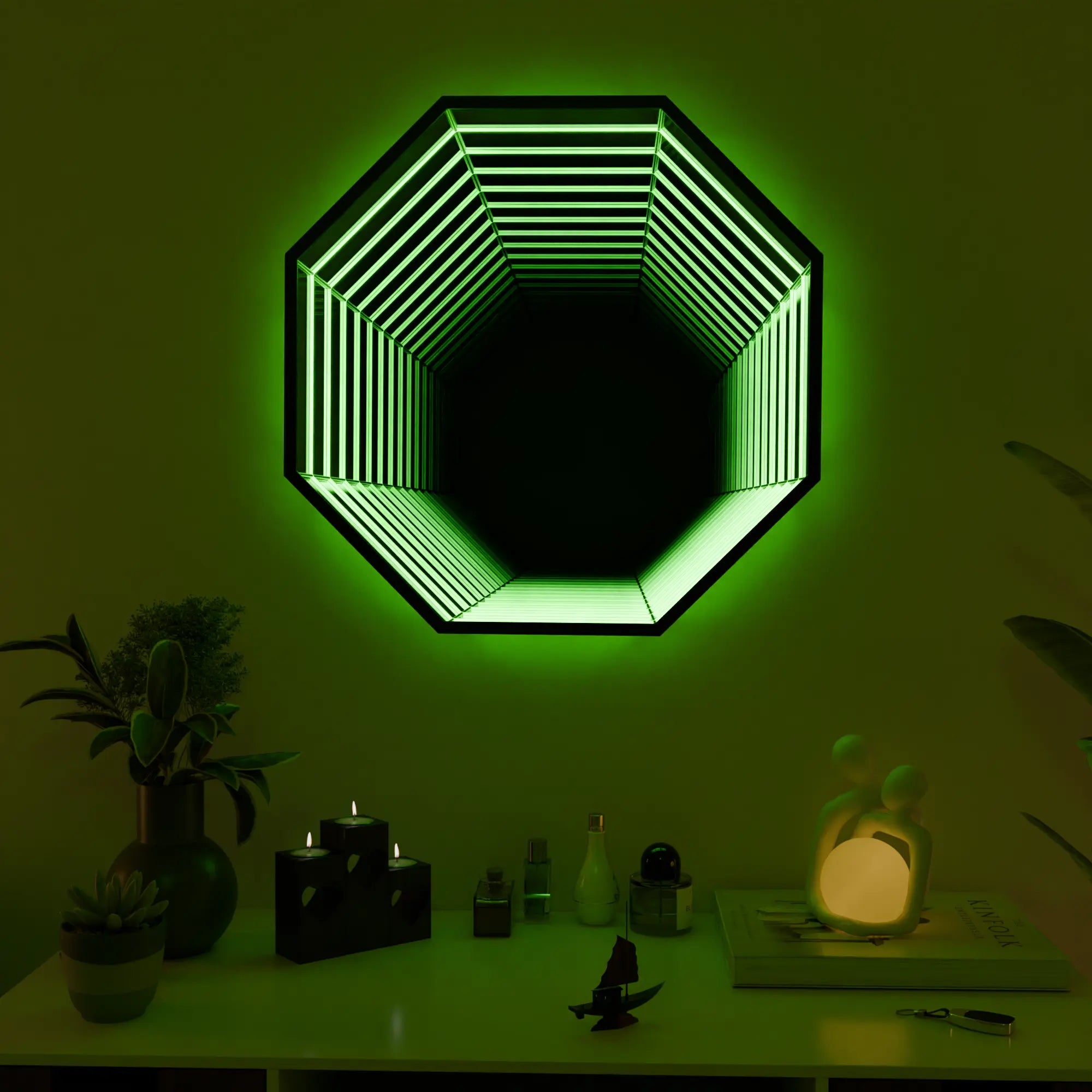 Geometric Hexagon Wall Light Fixture - Contemporary Design