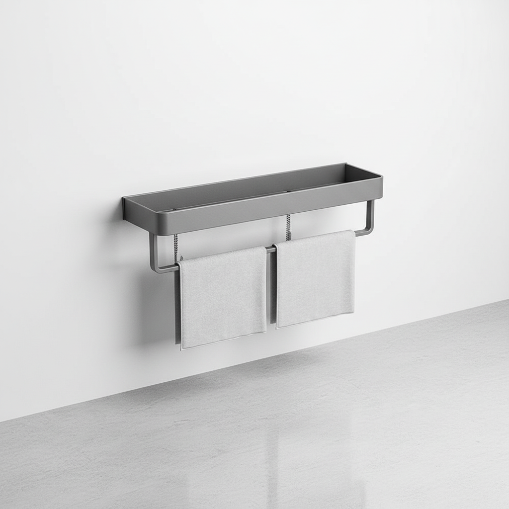 Contemporary Gray Matte Shelf Unit - Organixy