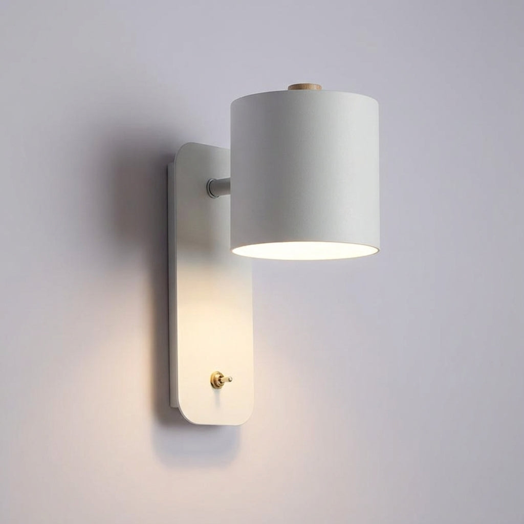 Contemporary Wall Light Fixture with Single Head