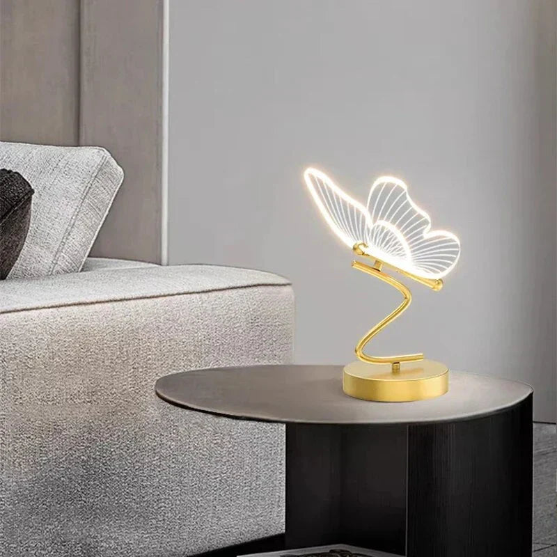 Contemporary LED Desk Light - Fluttering Design
