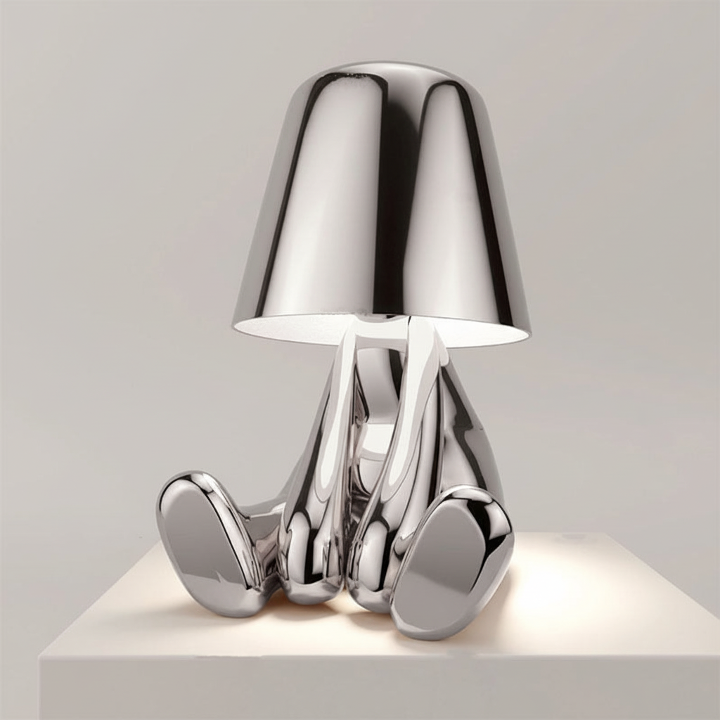 Metal Finish Contemporary Table Lamp