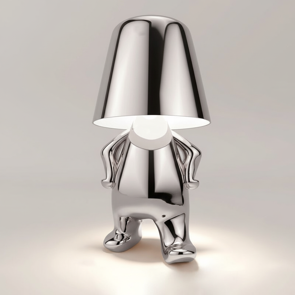 Metal Finish Contemporary Table Lamp