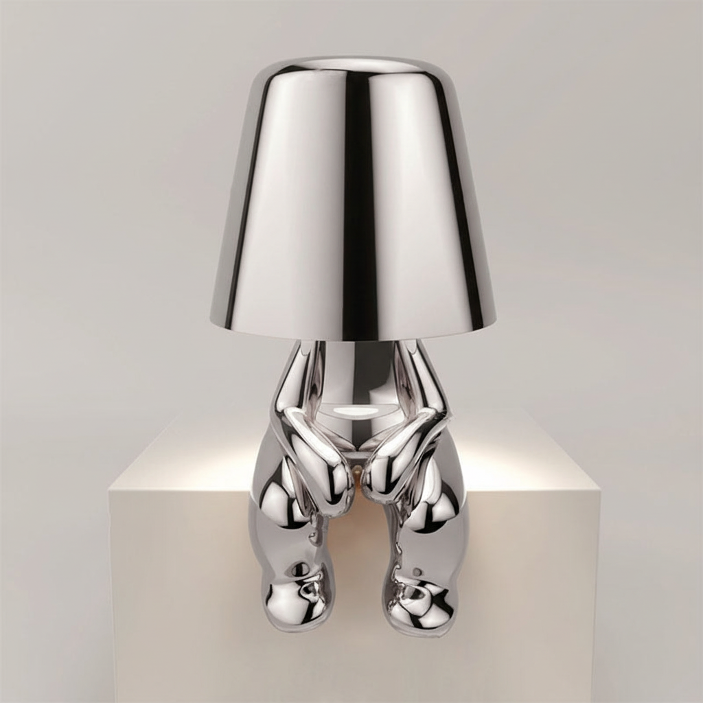 Metal Finish Contemporary Table Lamp