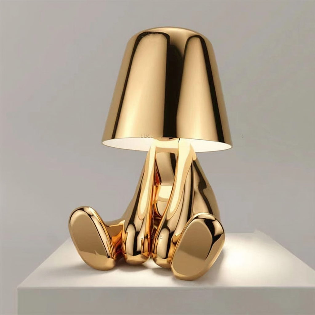 Metal Finish Contemporary Table Lamp