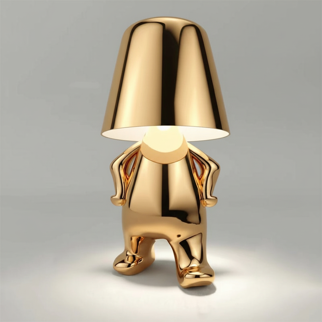 Metal Finish Contemporary Table Lamp