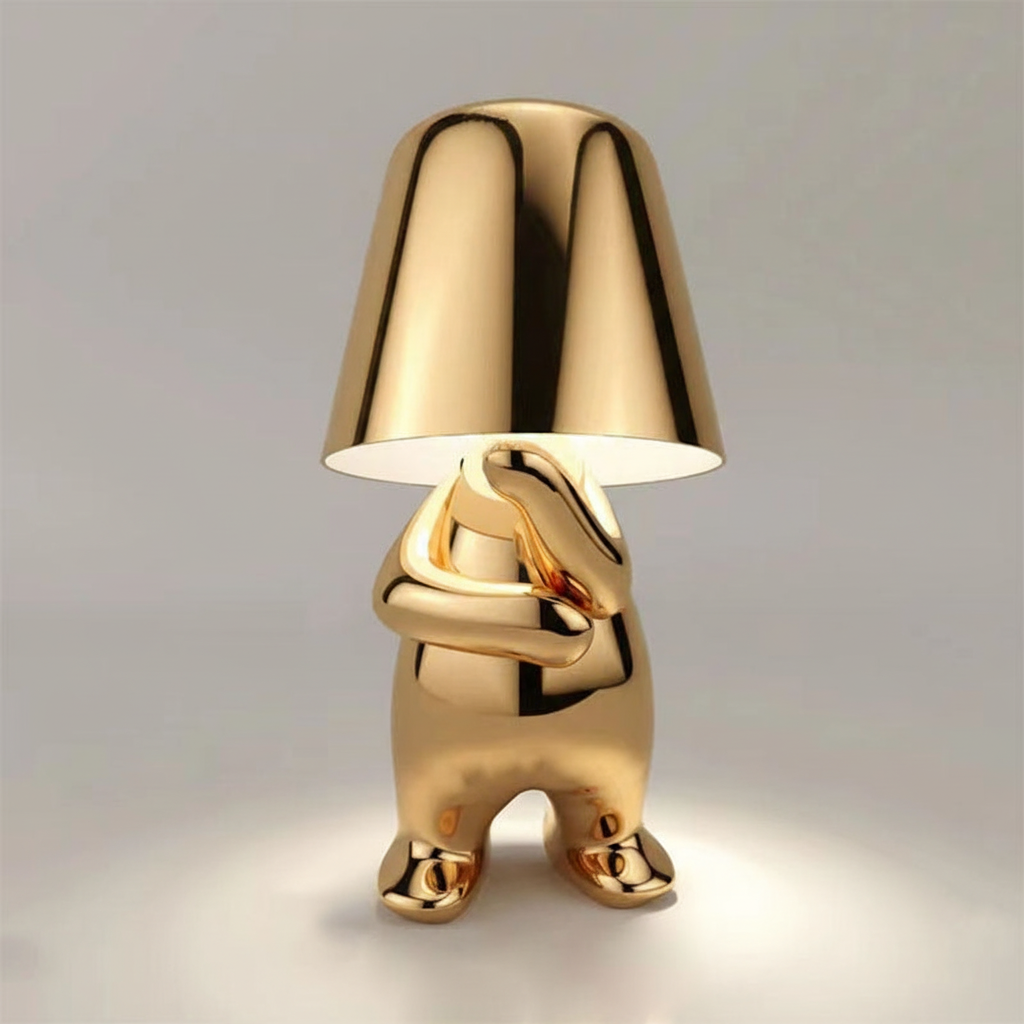 Metal Finish Contemporary Table Lamp