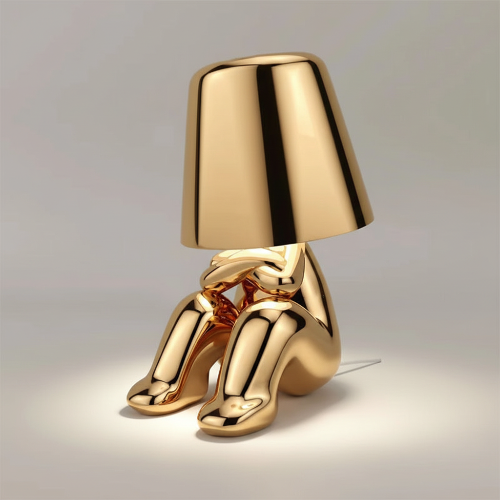 Metal Finish Contemporary Table Lamp
