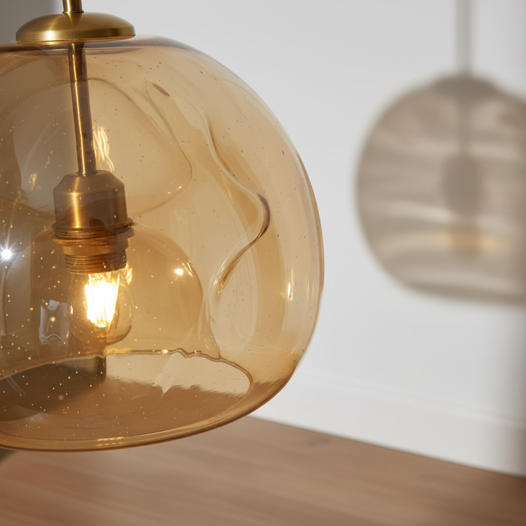 Contemporary Black and Gold Light Fixture - Designer Style