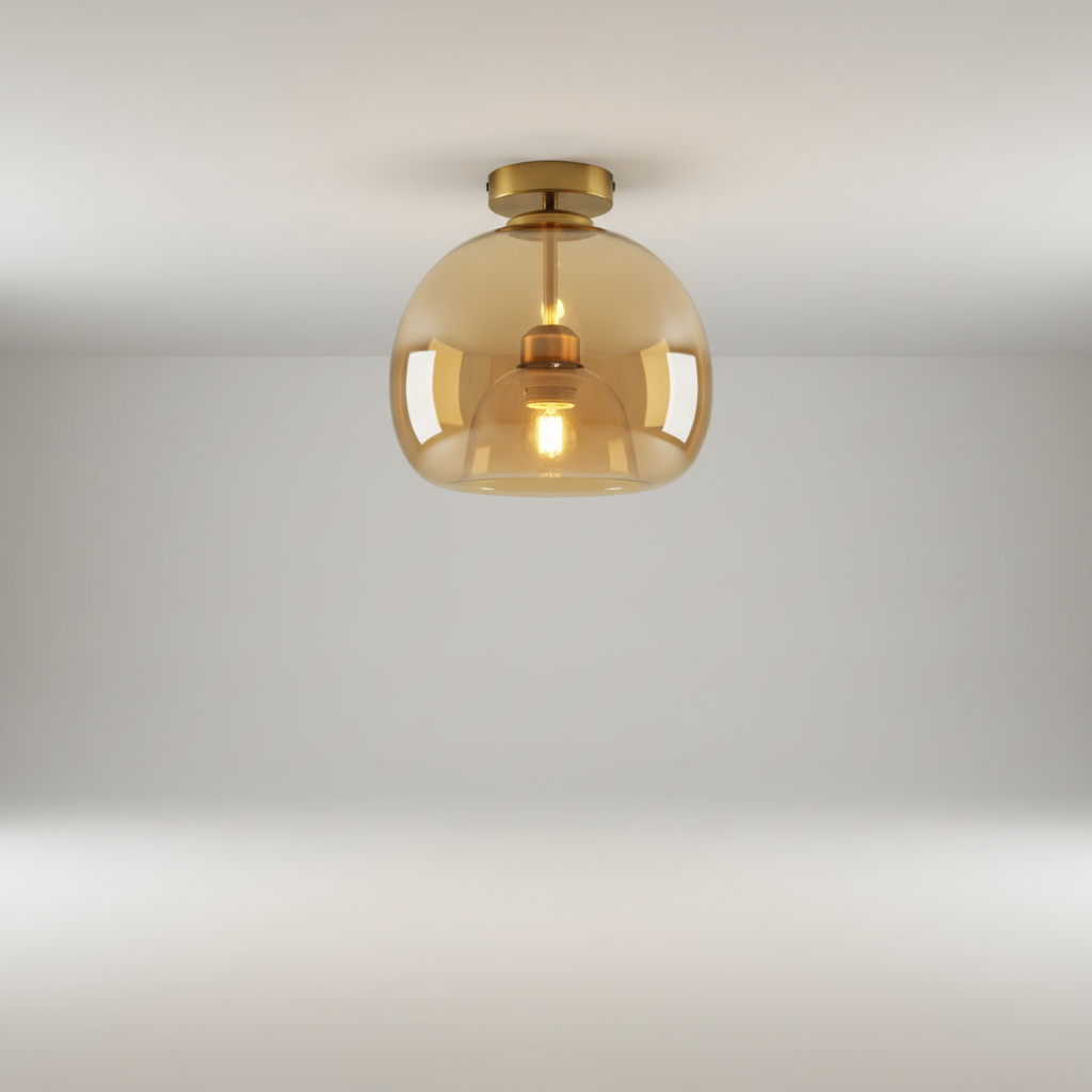 Contemporary Black and Gold Light Fixture - Designer Style