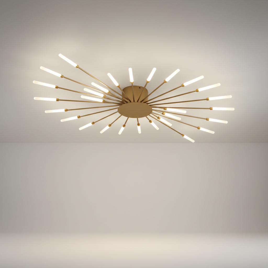 Large LED Ceiling Light Fixture - Contemporary Design