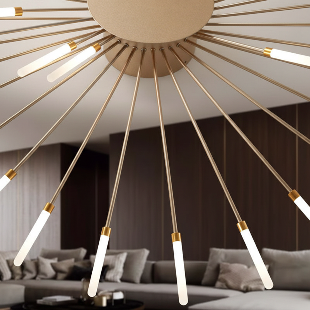 Large LED Ceiling Light Fixture - Contemporary Design