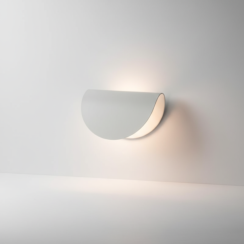 Contemporary Semi-Circular Wall Lamp