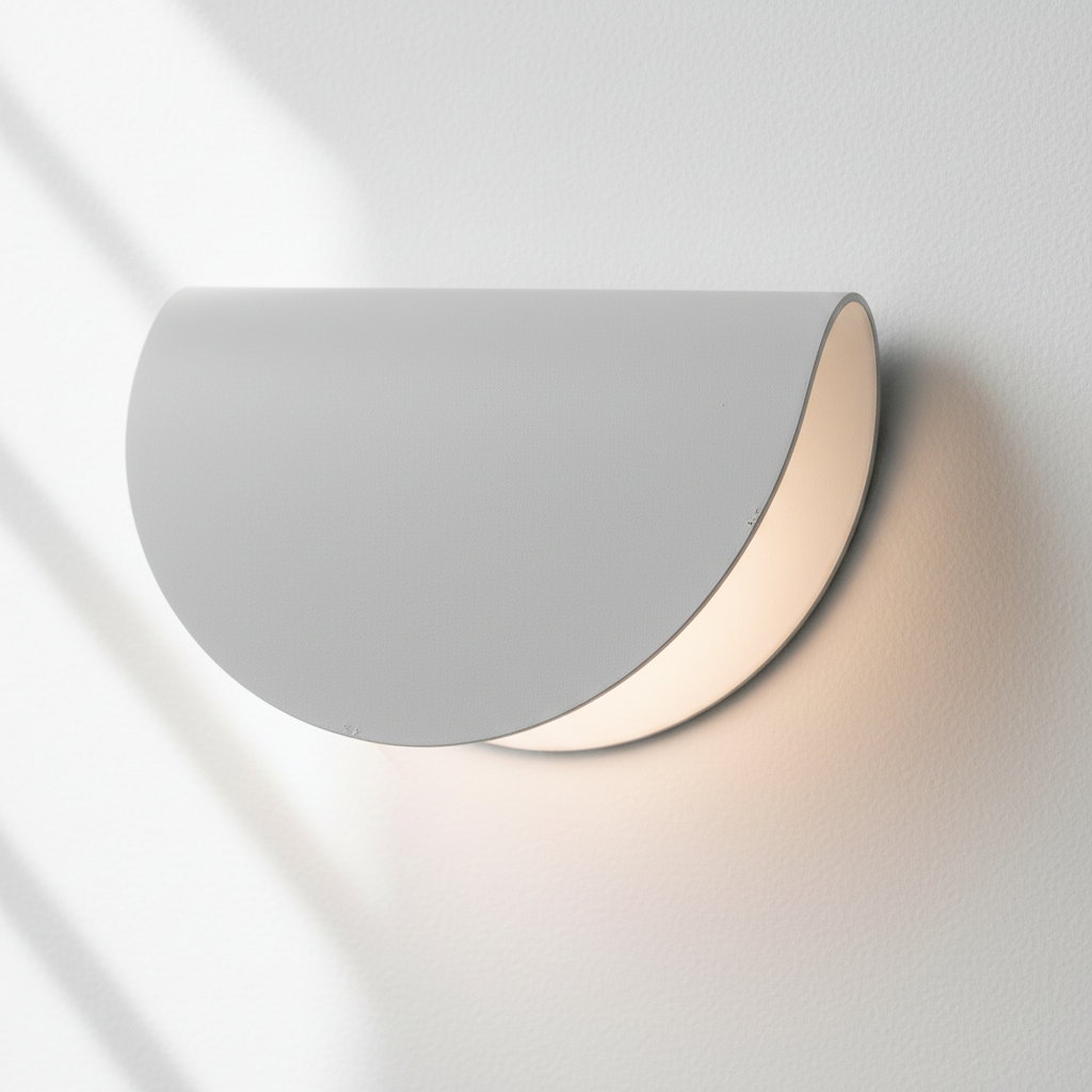 Contemporary Semi-Circular Wall Lamp