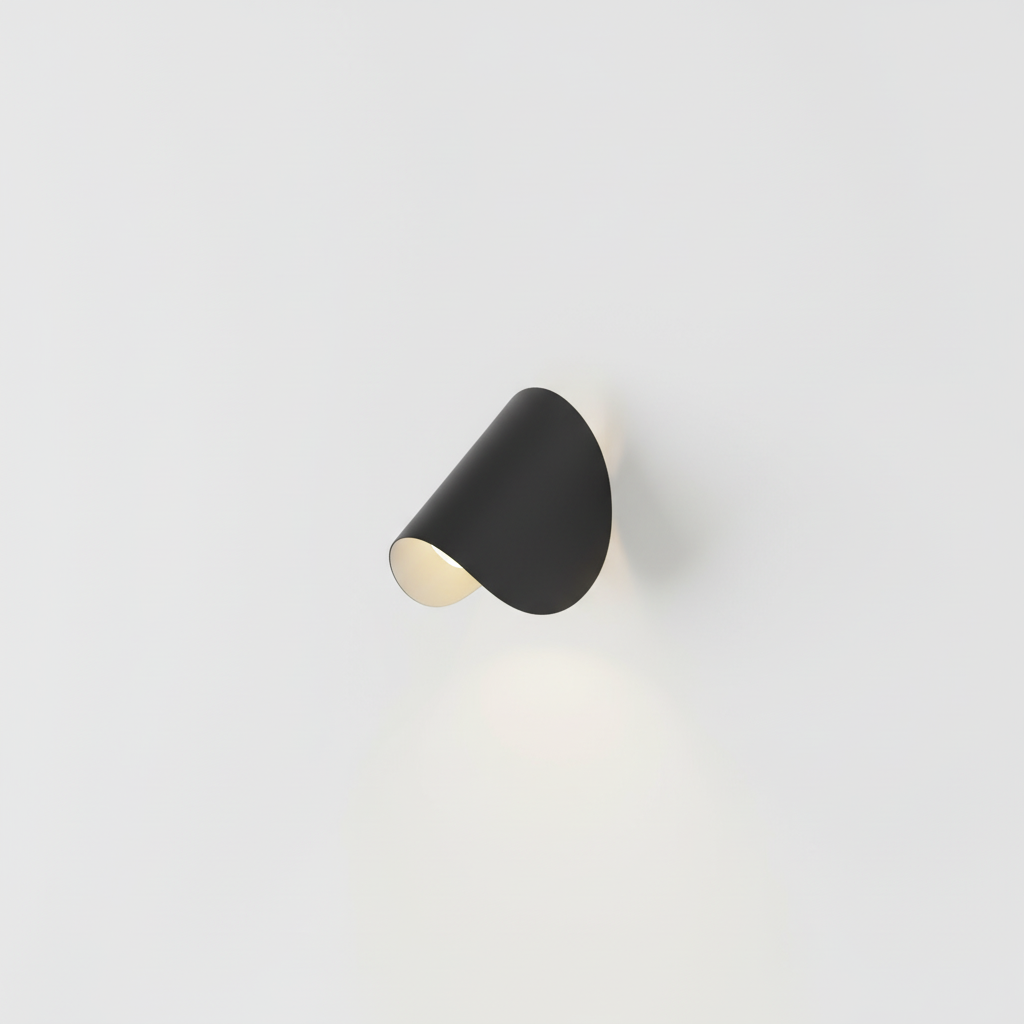 Contemporary Semi-Circular Wall Lamp