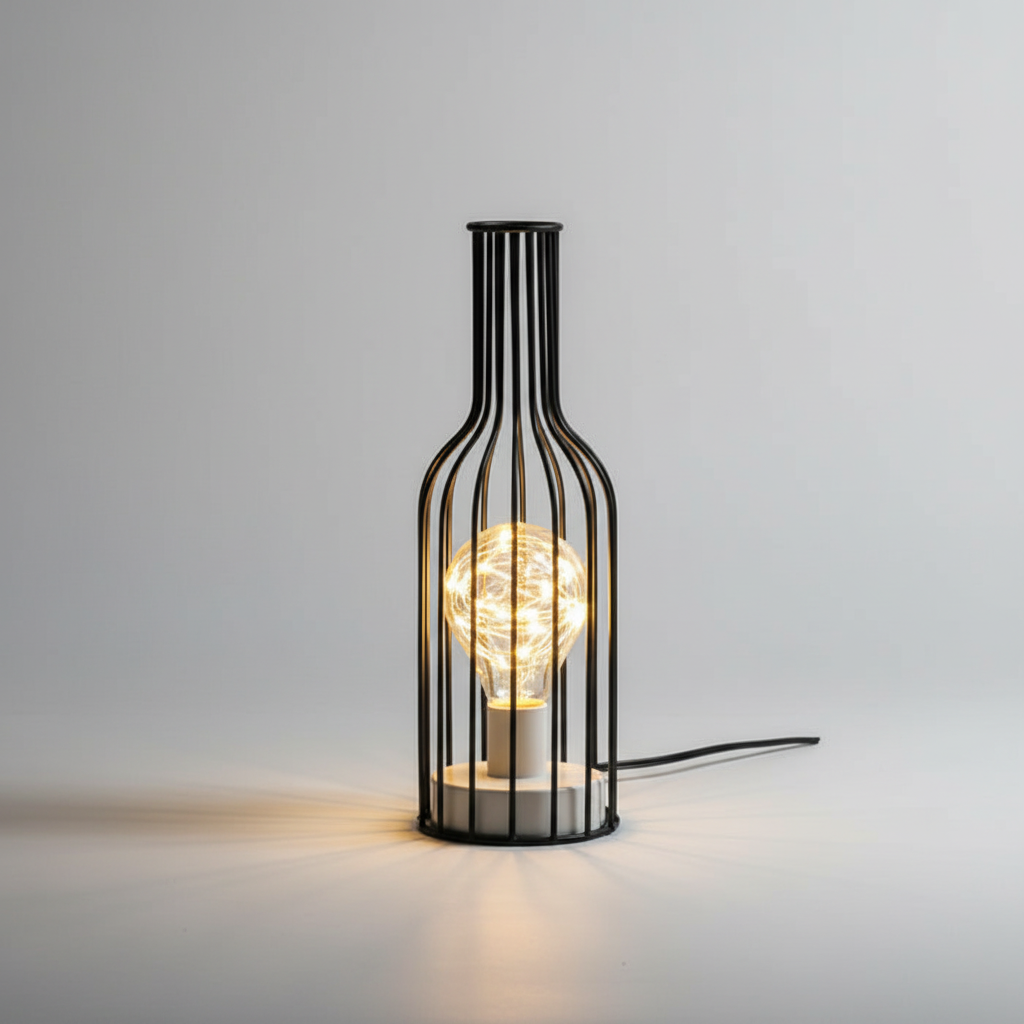 Contemporary Metallic Desk Light