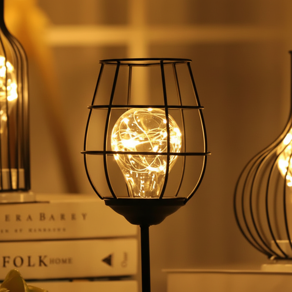 Contemporary Metallic Desk Light