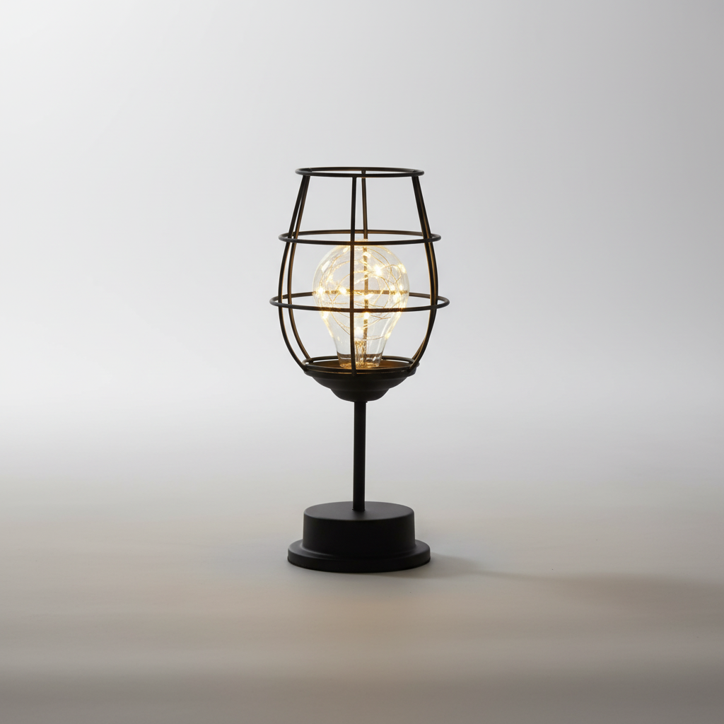 Contemporary Metallic Desk Light