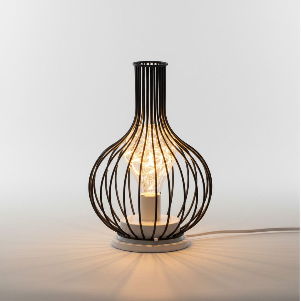 Contemporary Metallic Desk Light