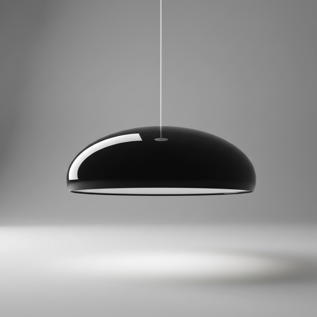Round Metal Pendant Light - Contemporary Design