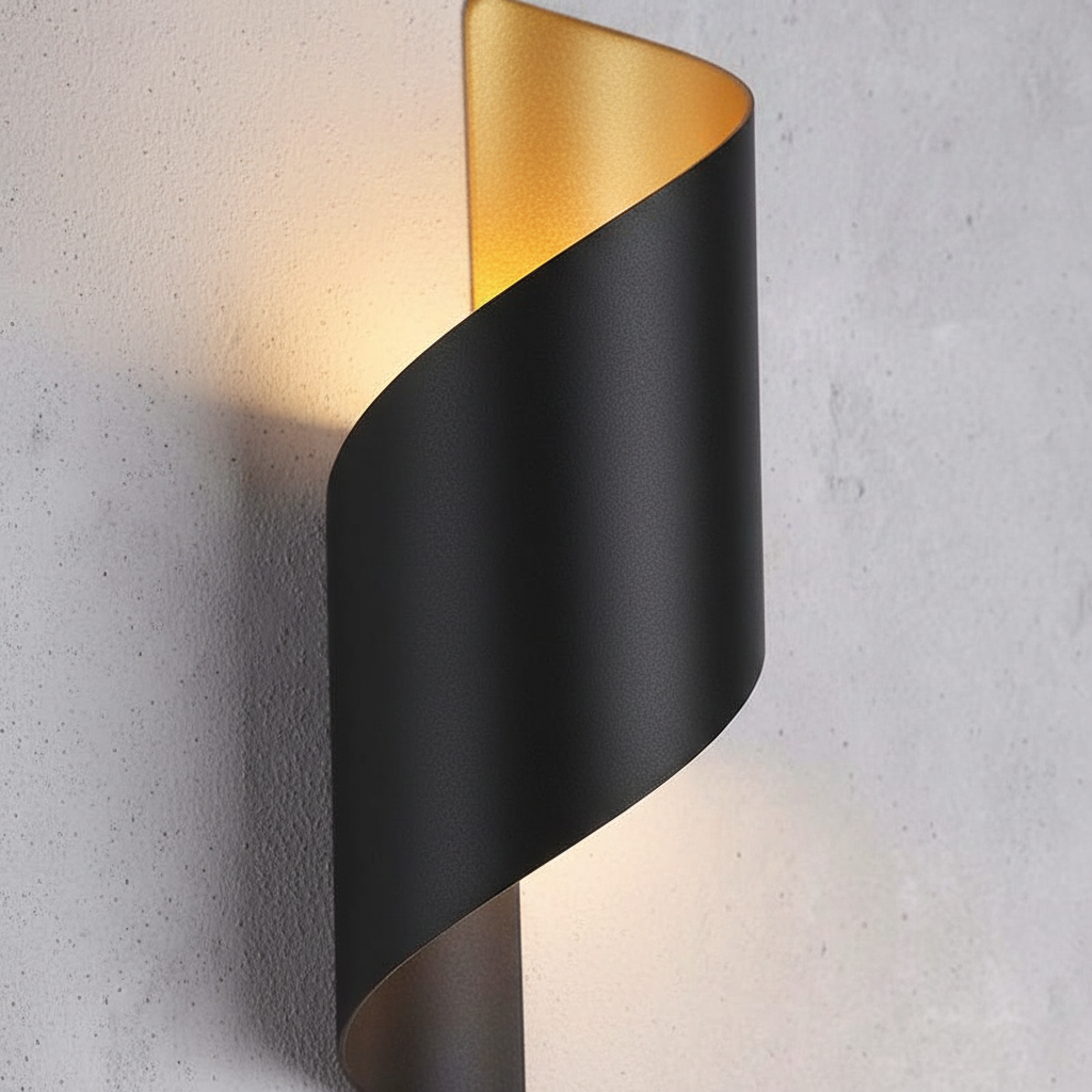 Twisted Design Wall Lamp - Contemporary Spiral Lighting