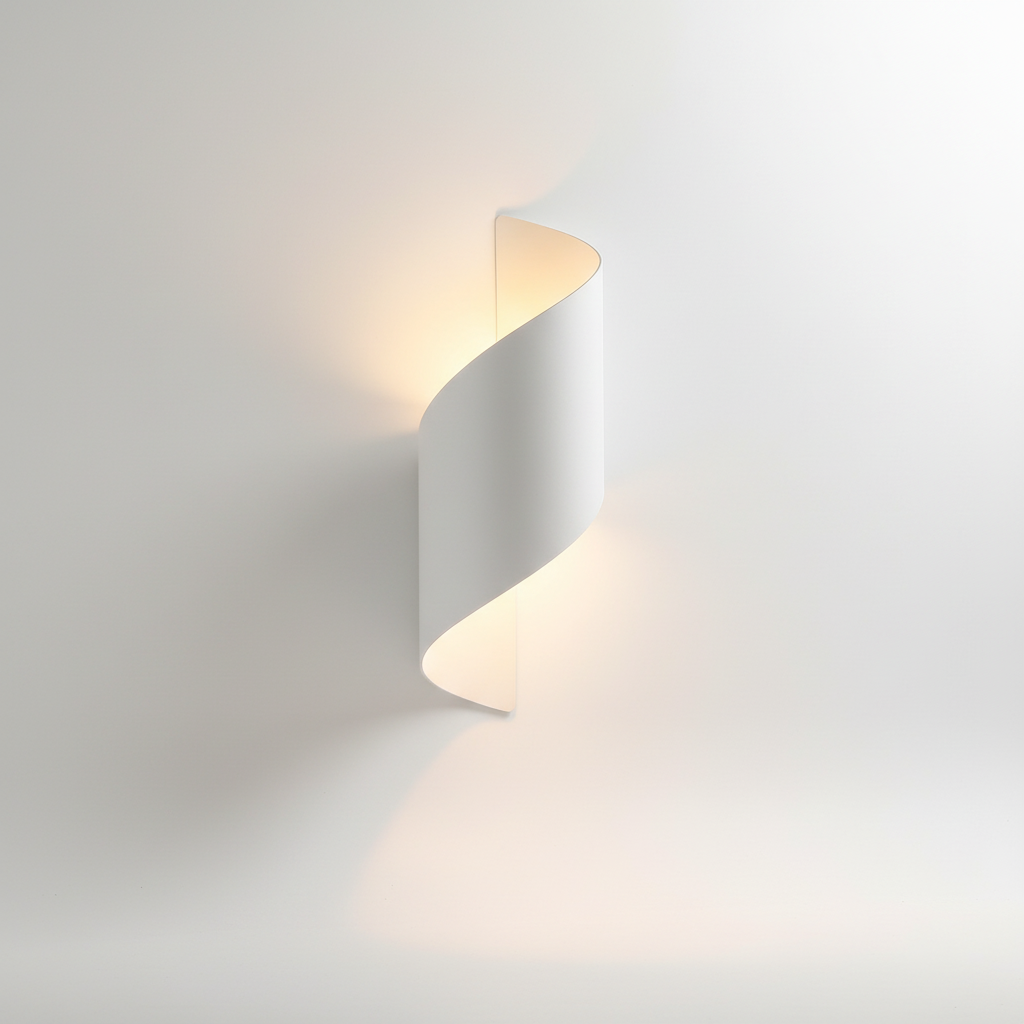 Twisted Design Wall Lamp - Contemporary Spiral Lighting
