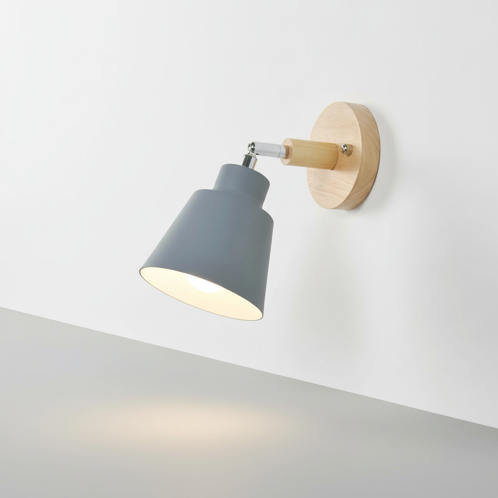 Contemporary Wall Light with Pull Switch