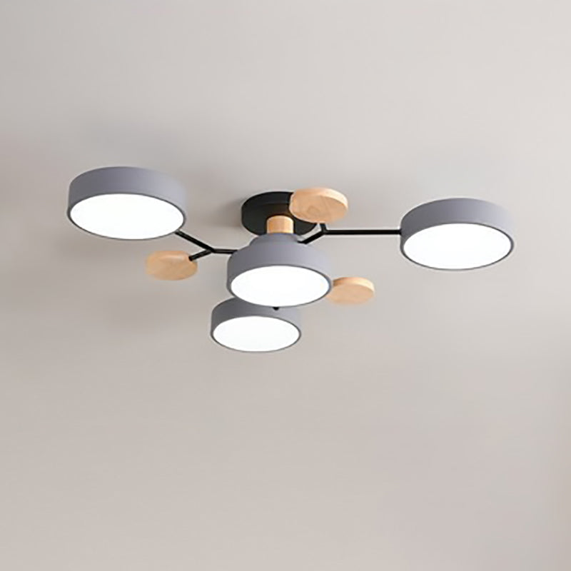 LuxeSphere | Modern LED Semi-Flush Ceiling Light Fixture