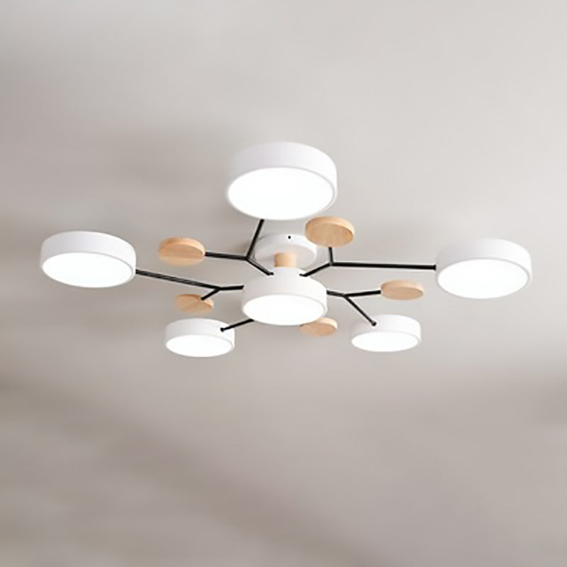 LuxeSphere | Modern LED Semi-Flush Ceiling Light Fixture