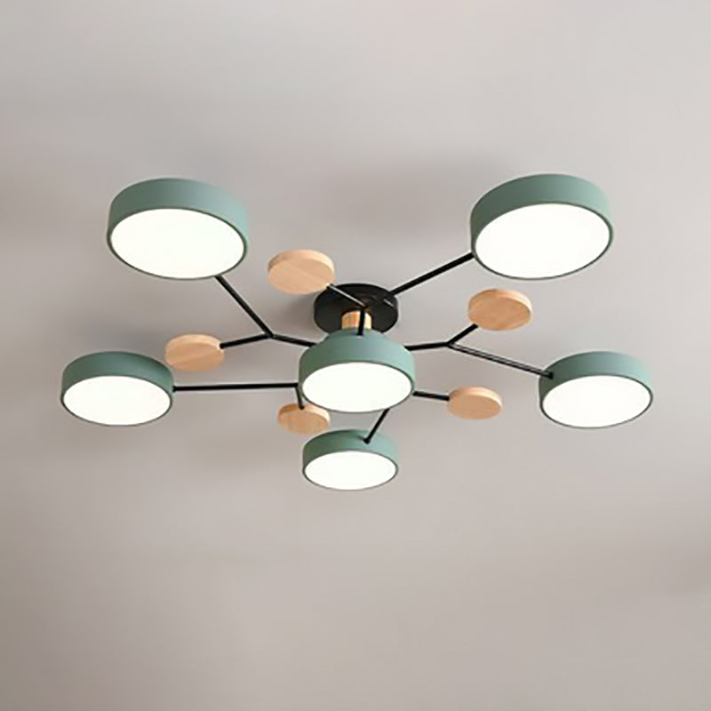 LuxeSphere | Modern LED Semi-Flush Ceiling Light Fixture